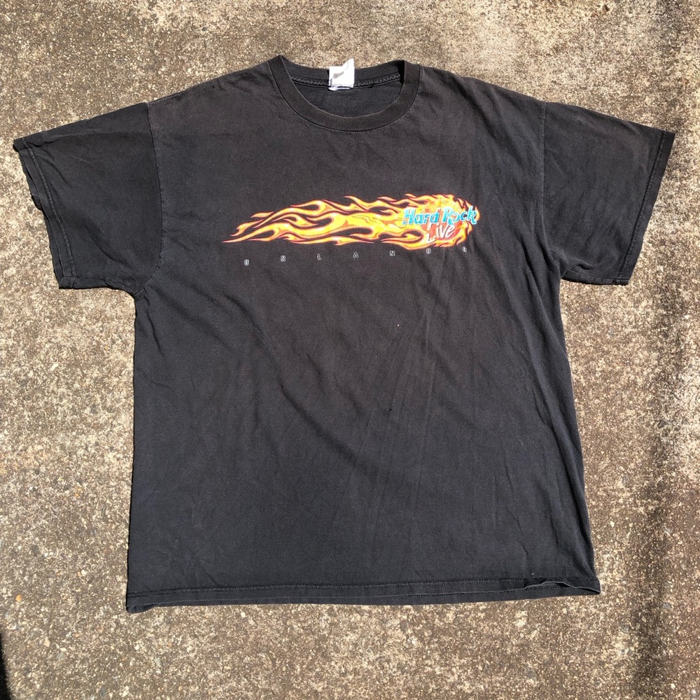 Vintage Hard Rock Cafe flame t shirt